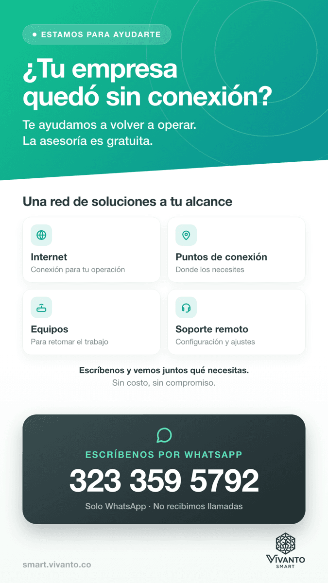 Pieza de ayuda a empresas sin conexión tras el terremoto con internet equipos y soporte gratuito